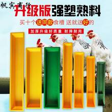 小喂鸡食鸡料防撒喂水鸡用的长方形长条养殖用鸽子食