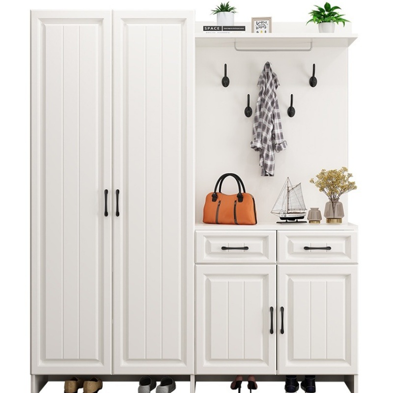 鞋柜家用门口超大容量玄关柜简约现代进门整体鞋柜靠