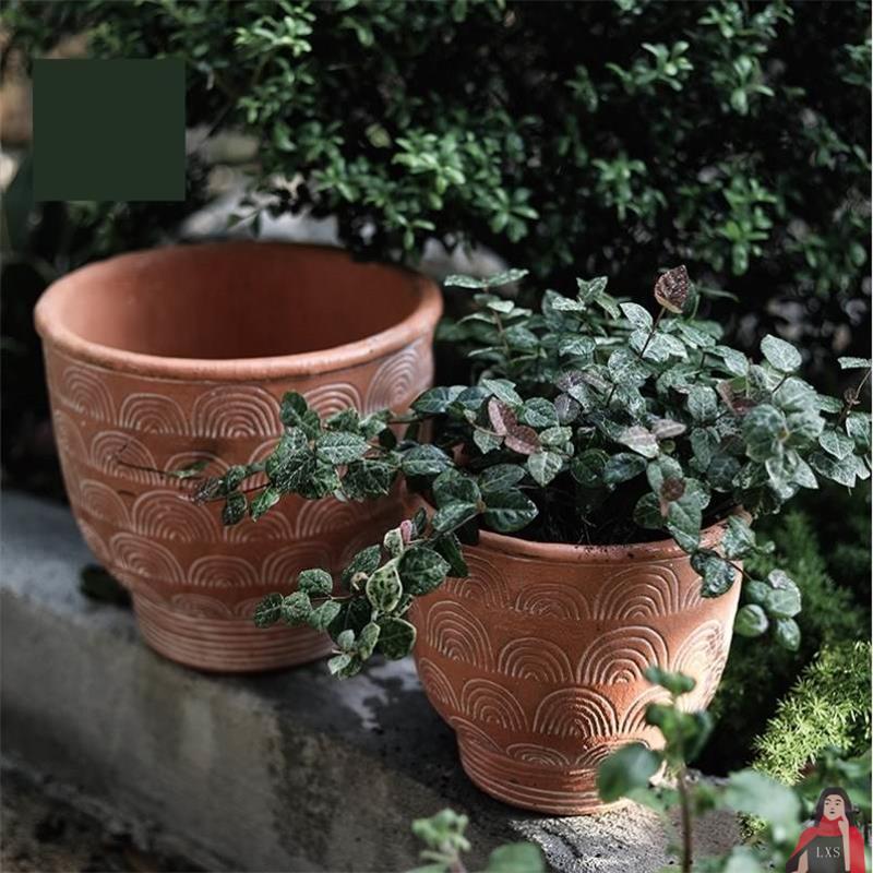 盆土老款老式瓦盆水缸土陶罐土老式花盆花盆老式种植泥瓦泥盆陶盆