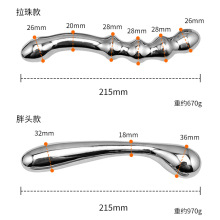 0WCA金属不锈钢前列腺按摩器自慰棒后庭肛门塞成人情趣用品男同志