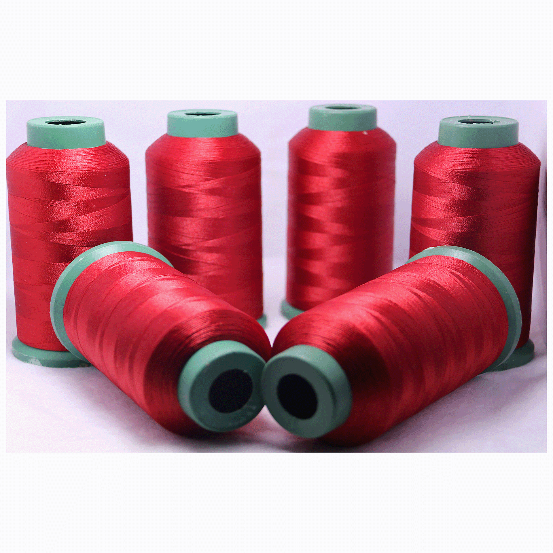 红色3股涤纶高强线高速缝纫机线电脑针车线汽车脚垫线皮革高车线