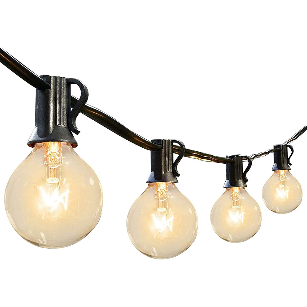 美规120v g40钨丝灯串总长3m配10 2pcs g40钨丝球泡灯