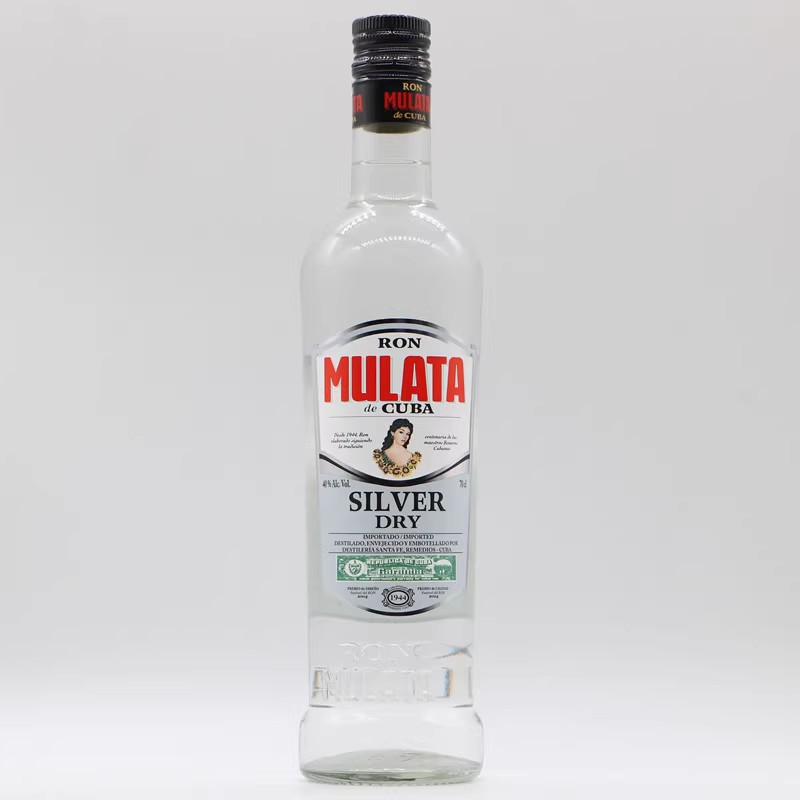 古巴混血姑娘朗姆酒 白朗姆酒 银干 mulata 古巴洋酒 鸡尾酒基酒