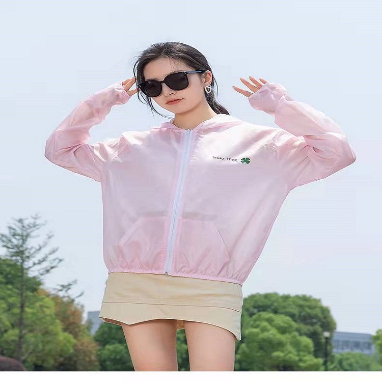 Sun Protection Clothing for Women 2023 Solid Color Korean Style New Loose Casual Ultra-Thin Breathable Quick-Drying Sun-Protective Clothing Easy Matching Coat Women