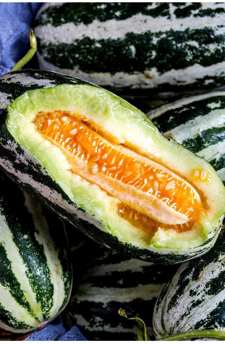 5斤顺丰起发 山东博洋9号甜瓜绿皮小香瓜脆酥羊角蜜整箱春季现摘