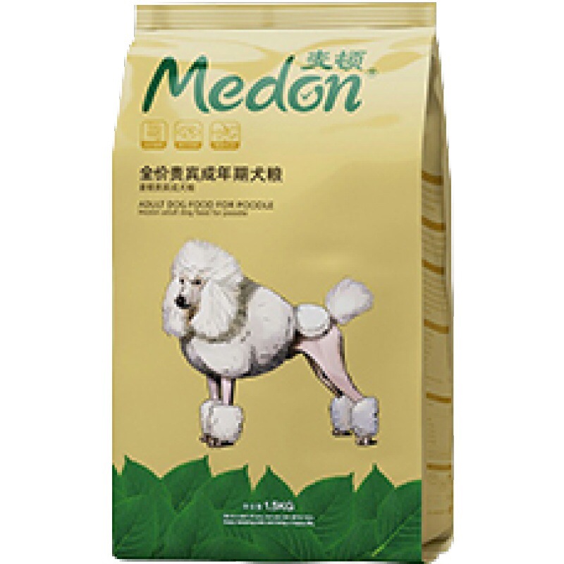 麦顿狗粮泰迪贵宾犬专用粮比熊幼犬huan泪痕鲜粮派多格天然粮3斤