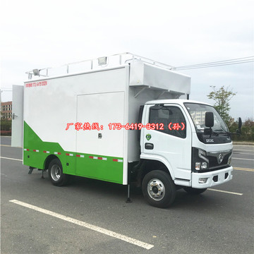 农村豪华流动酒席车 移动酒席餐车 蓝牌流动红白喜事餐车图片