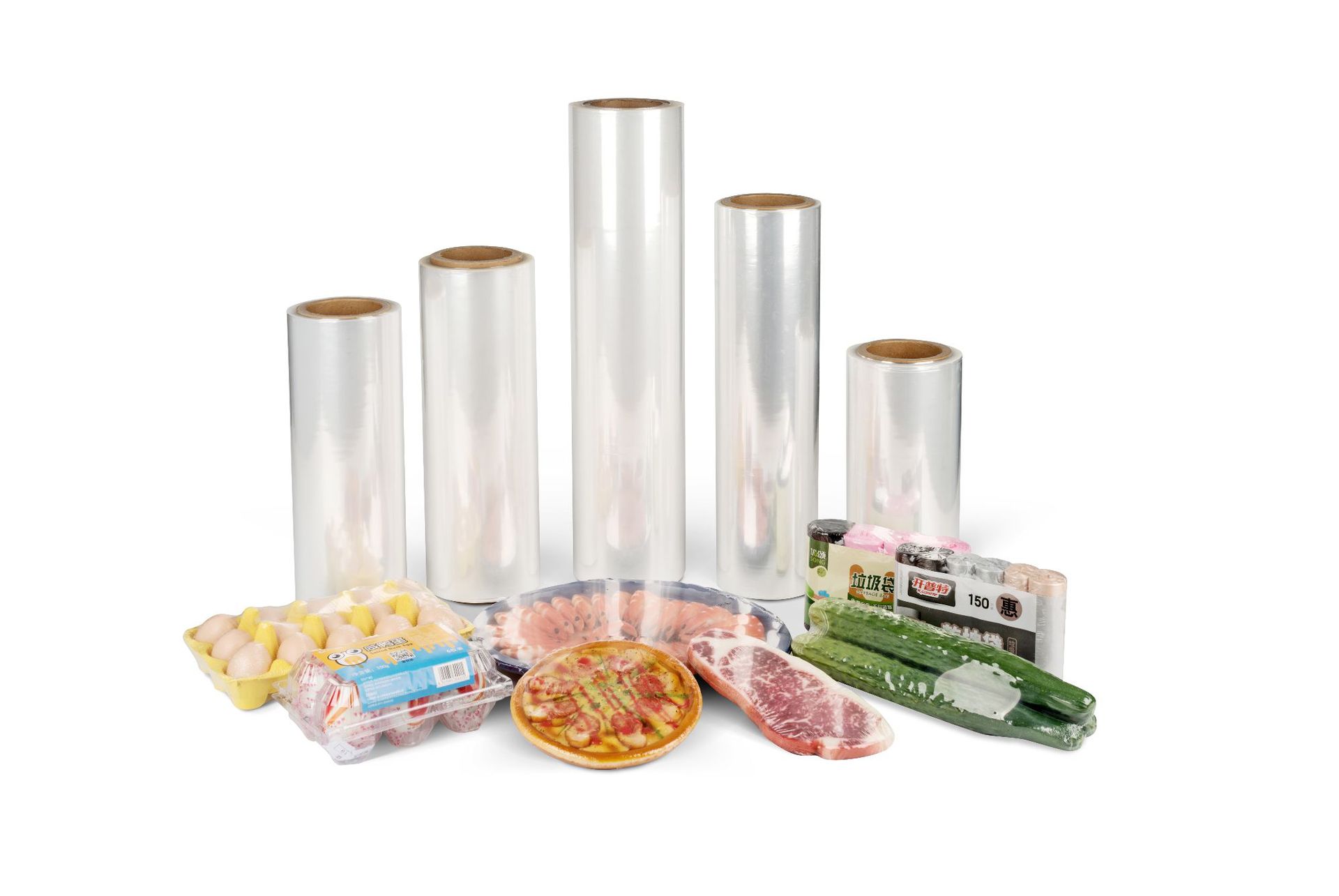 pof热收缩膜单色热缩膜彩色印刷pof热收缩膜透明度高饮料包装膜