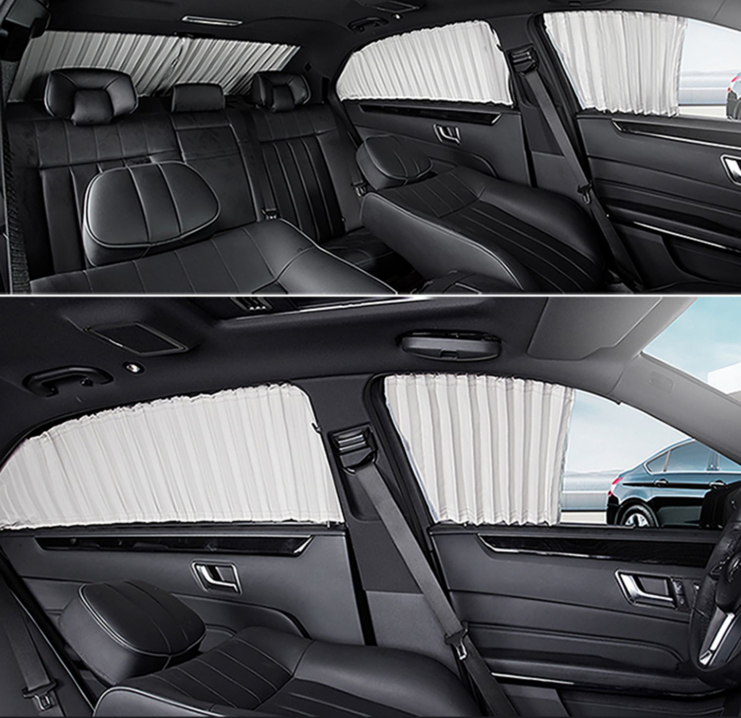 Suitable for Audi A3 A4L A6L Q2L Q3 Q5L car curtain sunshade curtain track cloth retractable curtain