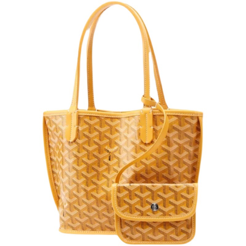 高雅德goyard戈雅包帆布mini购物袋tote狗牙菜篮子手提单肩托特包