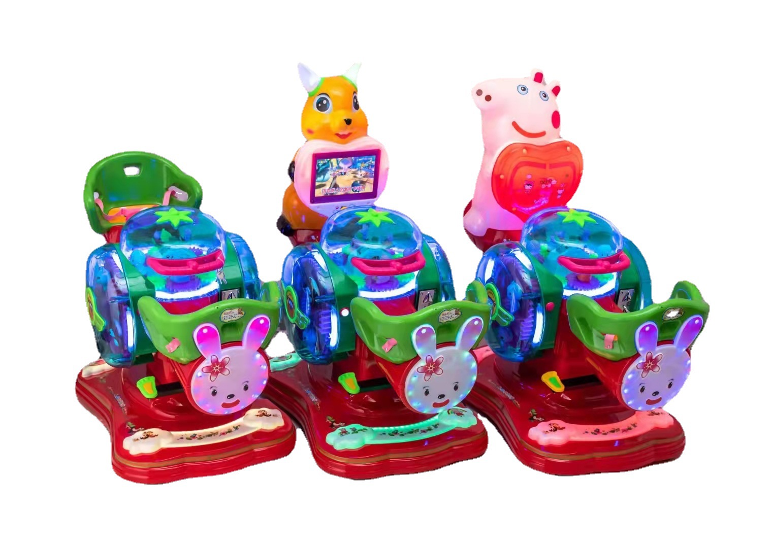 新款跷跷板 翘翘板 单人mp5动画视频 双人儿童电动投币摇摆机投放