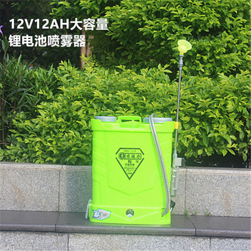 农德力电动喷雾器12v12ah锂电池16l背负式农用杀虫消毒打药机高压