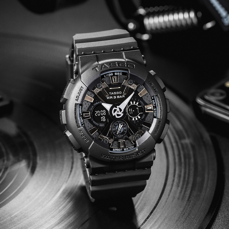 特斯高tasgo品牌t113手表男女学生电子表夜光防水电子表
