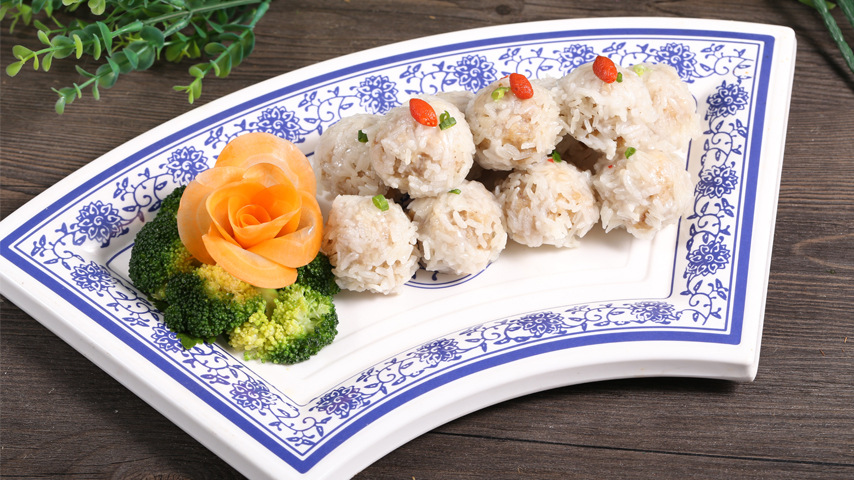 【聪厨】雪花肉丸450g糯米丸子猪肉藕丸酒店特色半成品熟食快手菜