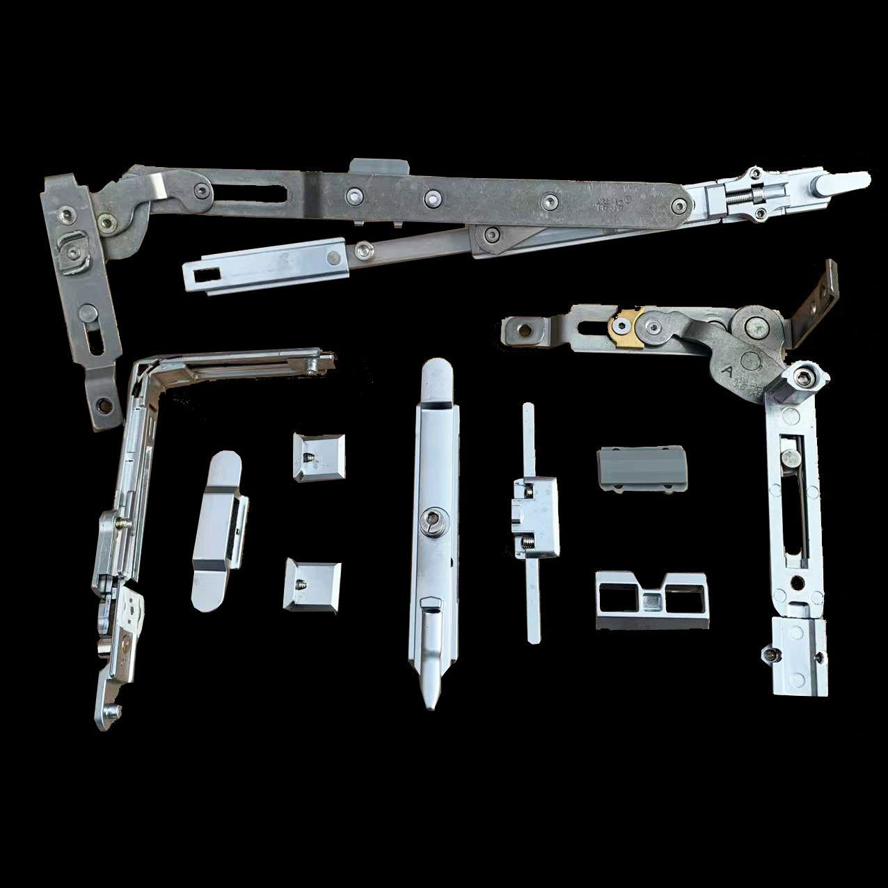 断桥铝门窗内开内倒隐形五金件隐藏窗户配件平开改上悬执手平开