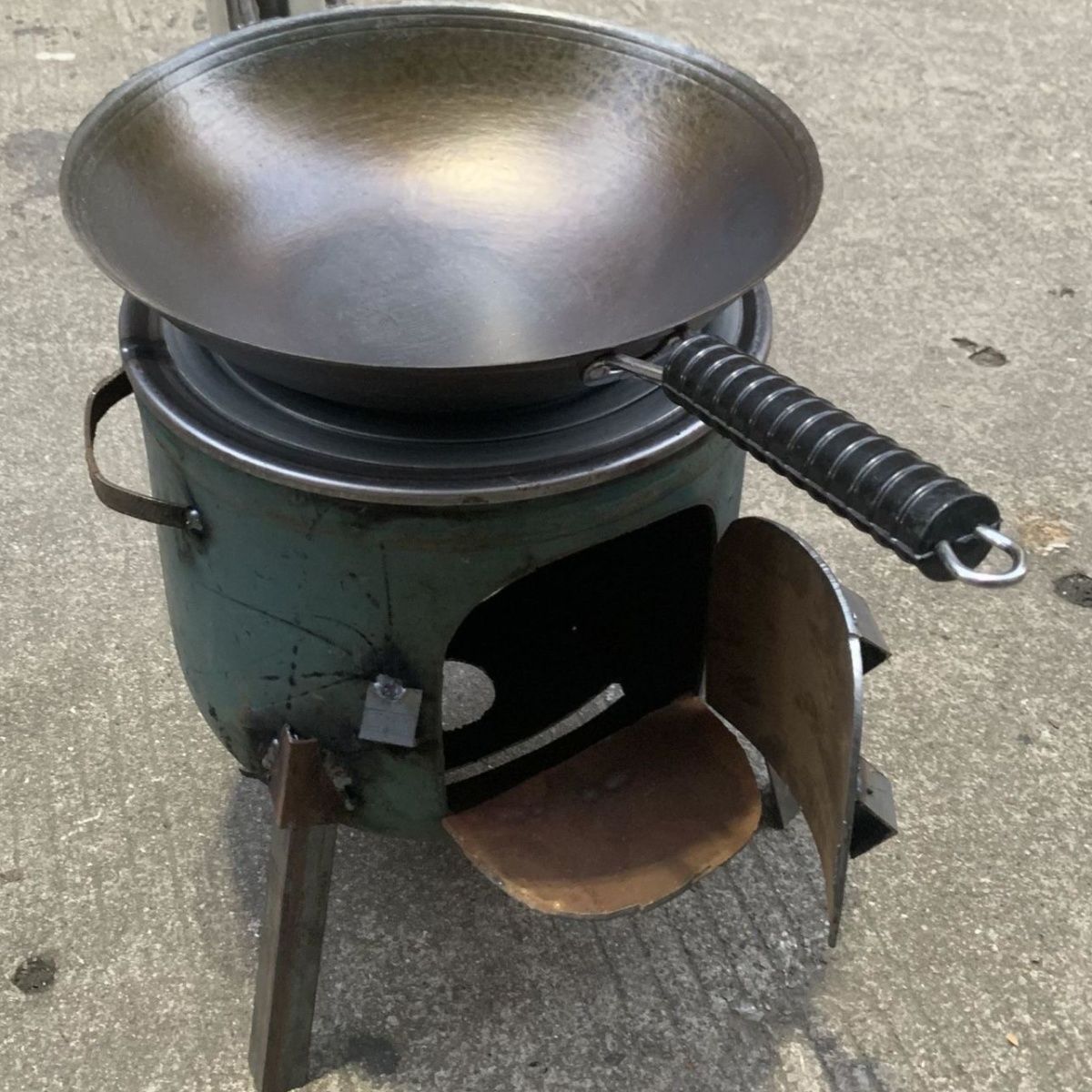 烧柴火的炉灶家用特厚液化气柴火炉农村铁锅灶台煤气罐馒头烧水