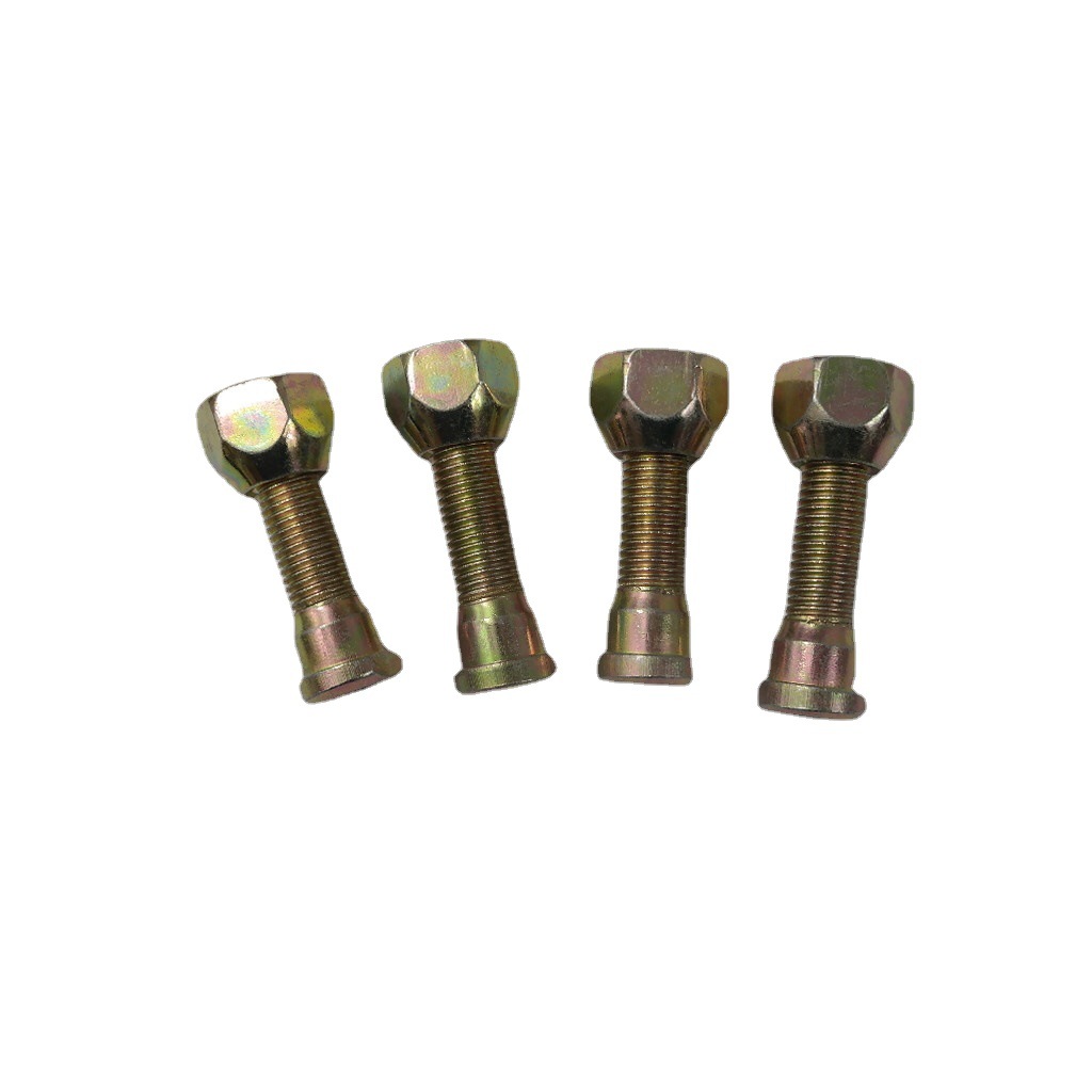 适用于五菱荣光小卡货车加长后轮轮胎螺丝镀彩锌螺杆螺帽轮螺丝