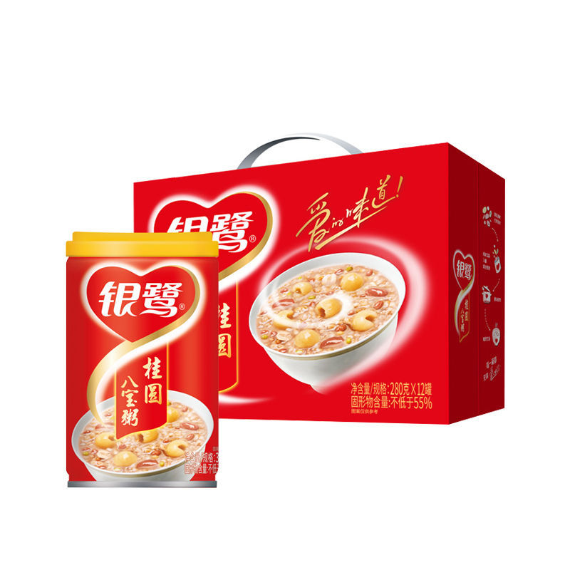 银鹭好粥道八宝粥黑米粥五谷杂梁早餐抗饿速食粥整箱礼盒装批发价