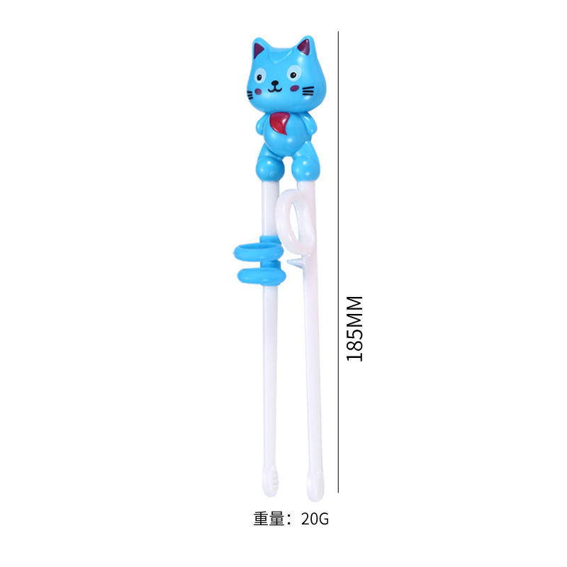 Cartoon Baby Training Chopsticks Plastic Training Chopsticks Children's Correction Learning Chopsticks Baby Cat Chopsticks Card Holder