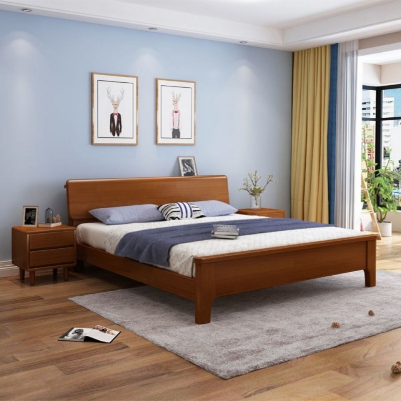 2米小户型全实木床