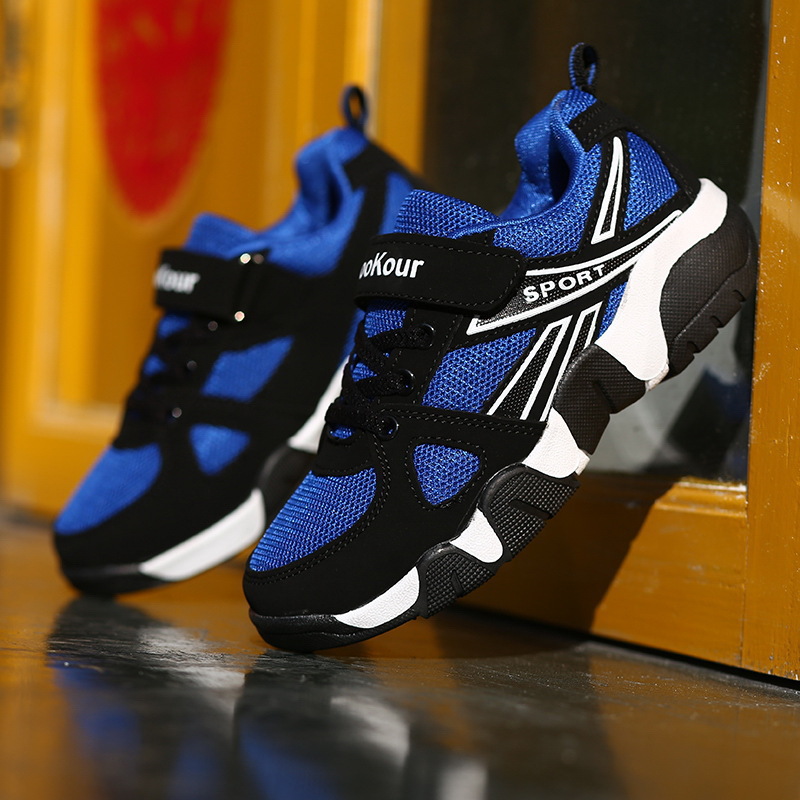 2024春夏款时尚网面男童单鞋休闲儿童男孩学生中大童软底运动鞋