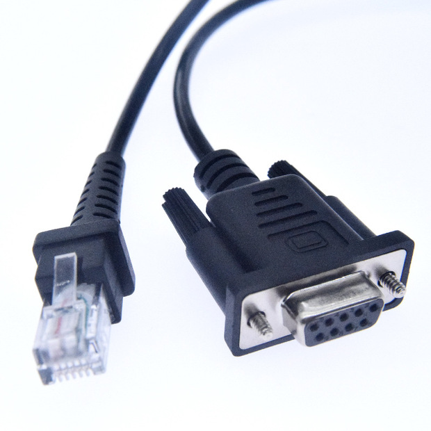 工厂直销db9连接线d-sub9母转rj12 6p6c rs232串口线