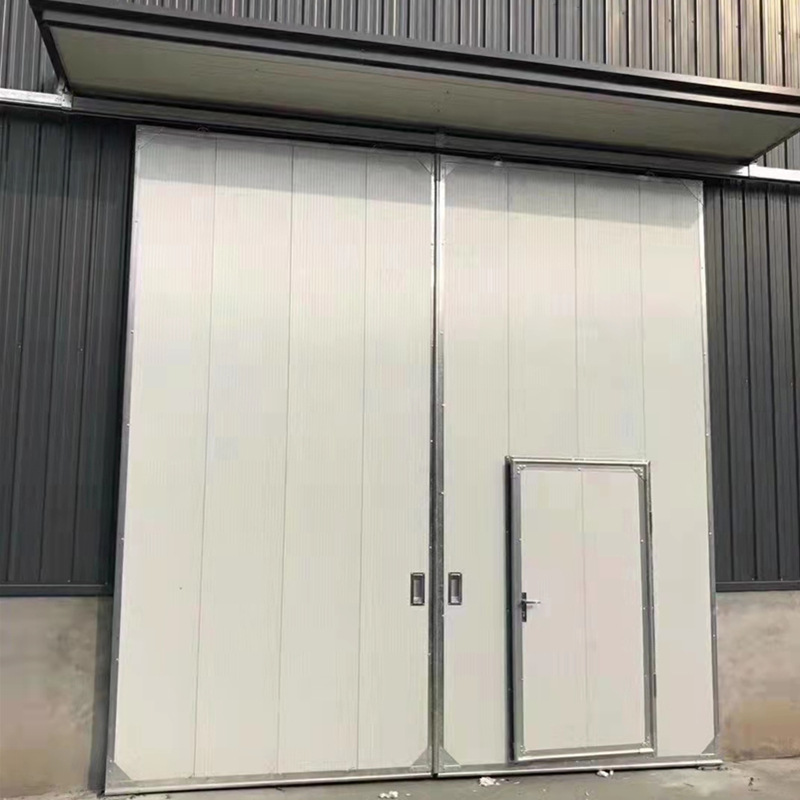 森森厂家供应推拉工业门 手动启闭 冷轧钢板 防火隔热保温 ss5179