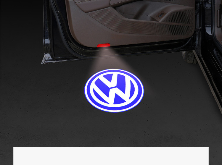 适用于大众帕萨特迎宾灯迈腾途昂x辉昂途锐cc迎宾灯改装装饰门灯