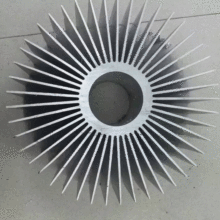 来图样定制加工 散热器铝型材  铝型材挤压 太阳花工业铝型材