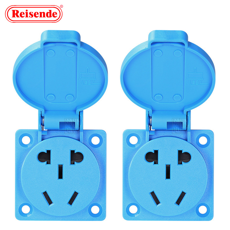 ip54新国标五孔防水插座 10a医疗设备发电机国标户外工业防水插座