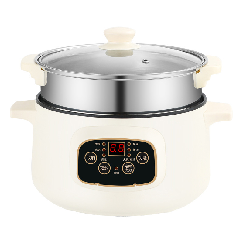 Cooker Student Dormitory Electric Chafing Dish Non-Stick Electric Frying Pan Smart Reservation Electric Food Warmer