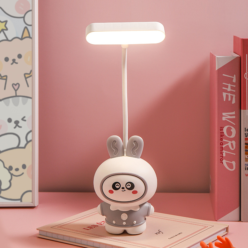 2023 New Cute Cartoon Mini Night Light Rabbit Cute Table Lamp Office Decoration Desktop USB Decorative Light