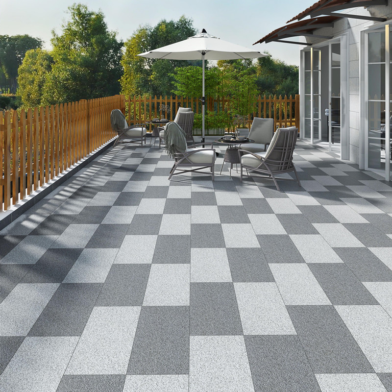 生态地铺石pc砖石英砖仿石砖仿花岗岩瓷砖厚砖园林景观广场砖18mm