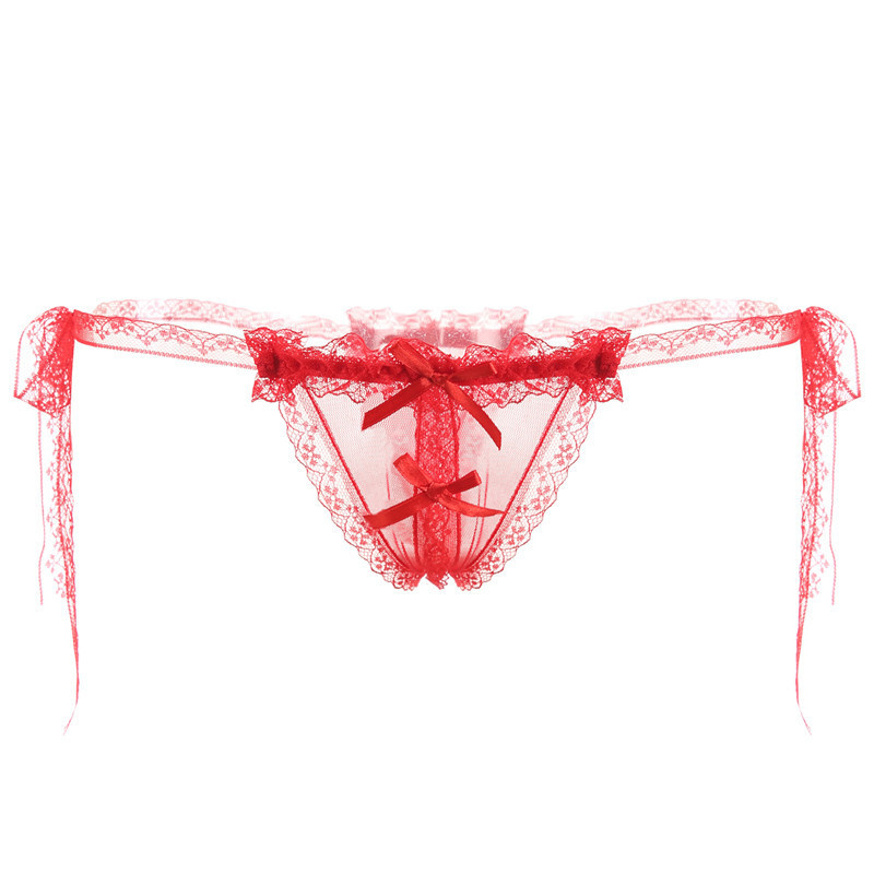 蕾丝性感丁字裤 女系带开裆裤女士诱惑内裤可调大小内裤-阿里巴巴
