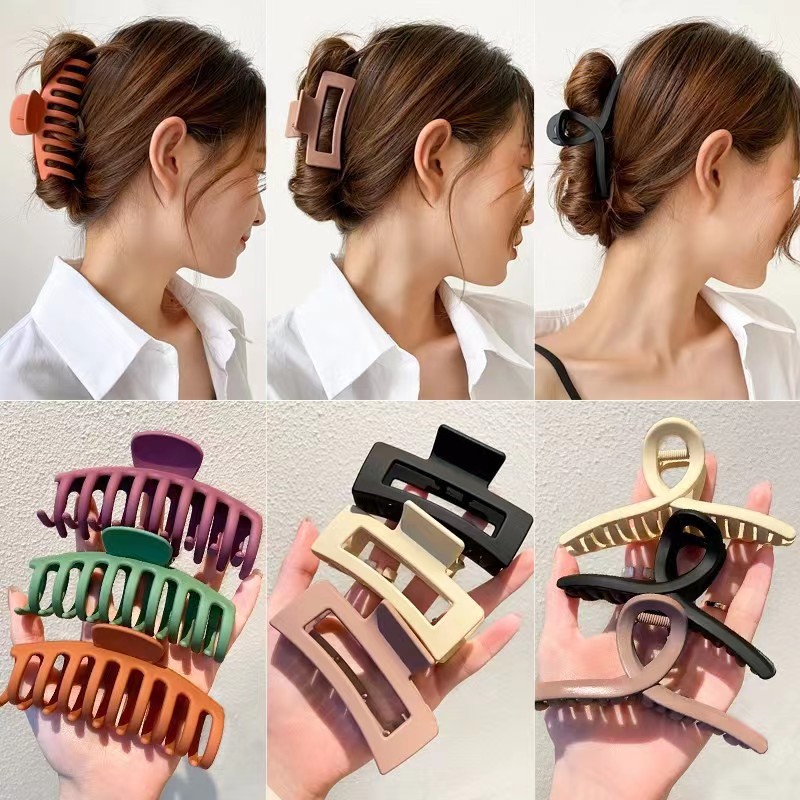 Spring and Summer Back Head Adult Temperament More than Grip Updo Shark Clip Simple Internet Hot Bracket Grip Foreign Trade