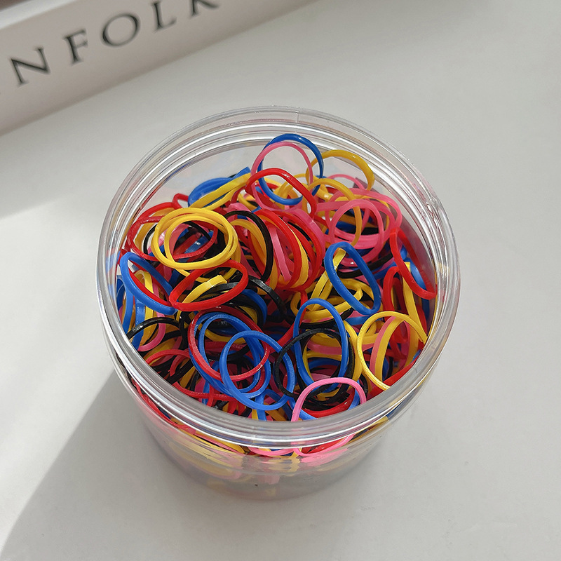 Disposable Rubber Band Female Hair-Binding Children Hair Friendly String Leather Case Internet Celebrity High Elastic Durable Hair Rope Headwear Hair Ring