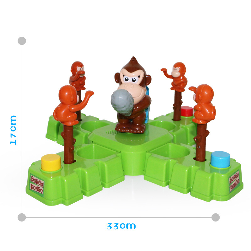 Electric Multi-Person Interactive Treasure-Winning Monkey Soldiers Fight against Creative Percussion Gold Coins Exercise Hand Coordination Children's Educational Toys