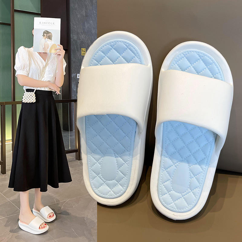 居家用摇摇拖鞋女夏季防滑厚底静音家居室内拉筋健身女士凉拖外穿