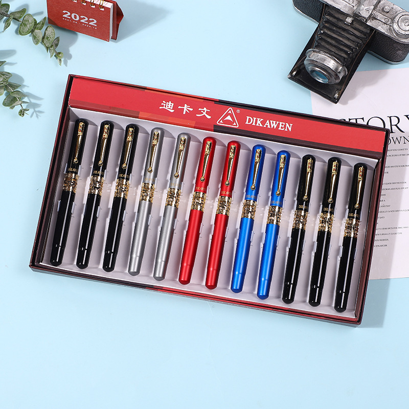 Office Stationery Decaven 8060 Spot Signature Pen Metal Roller Ball Pen Size Pointed Business Signature Pen