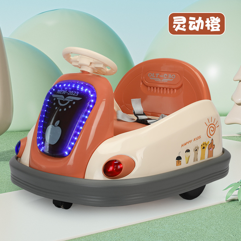 Children's Bumper Car Boys and Girls 1-5 Years Old Electric Bumper Car Outdoor Square Play Baby's Stroller with Remote Control