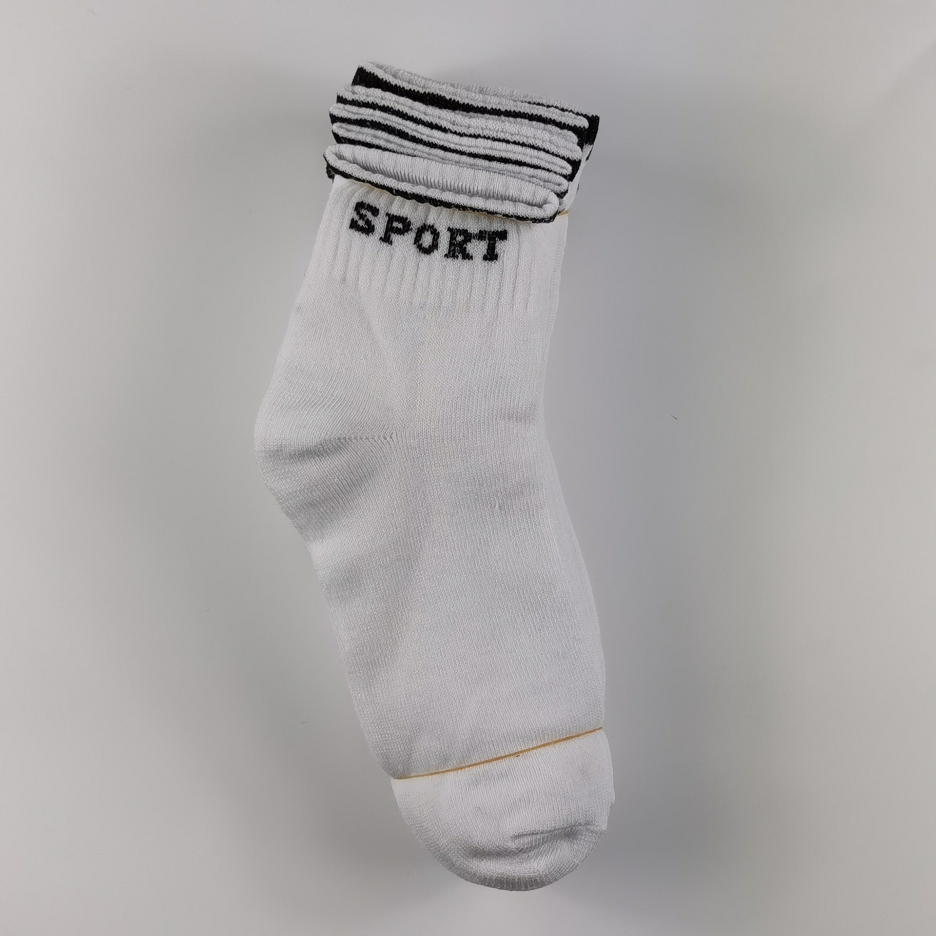 Socks Men's Mid-Calf Black White Gray Socks Athletic Socks Middle-Aged and Elderly Socks Running Rivers and Lakes Socks Wholesale Stall Supply Factory