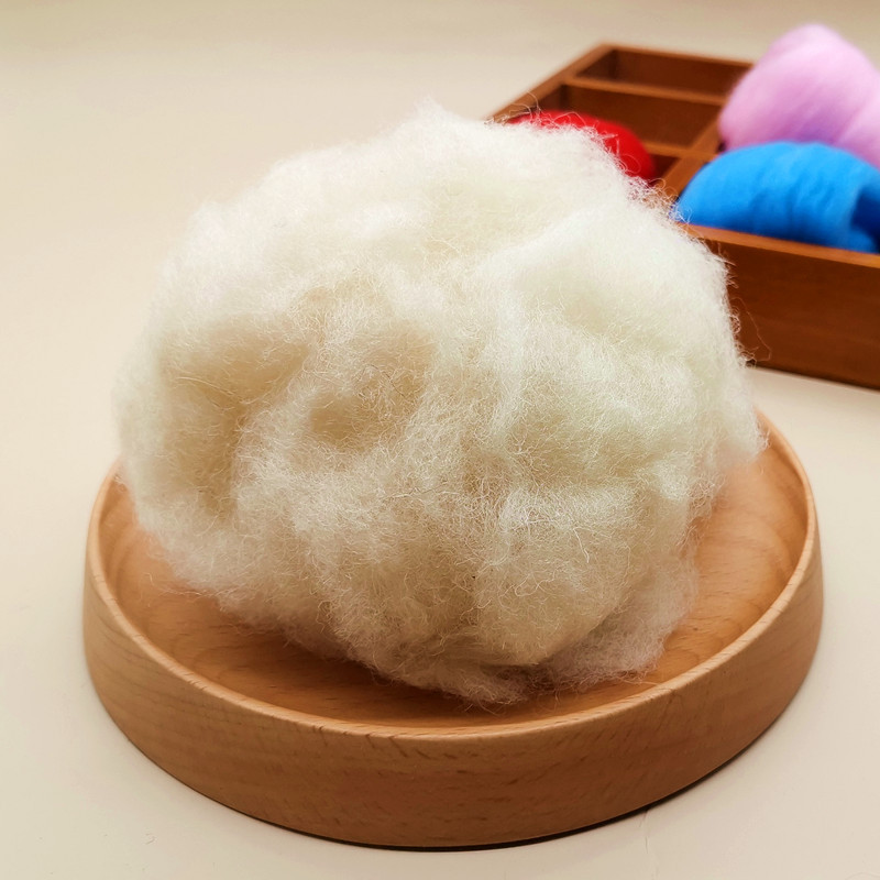羊毛毡填充毛 打底辅料棉 戳戳乐手工针毡材料优质羊绒手芸棉