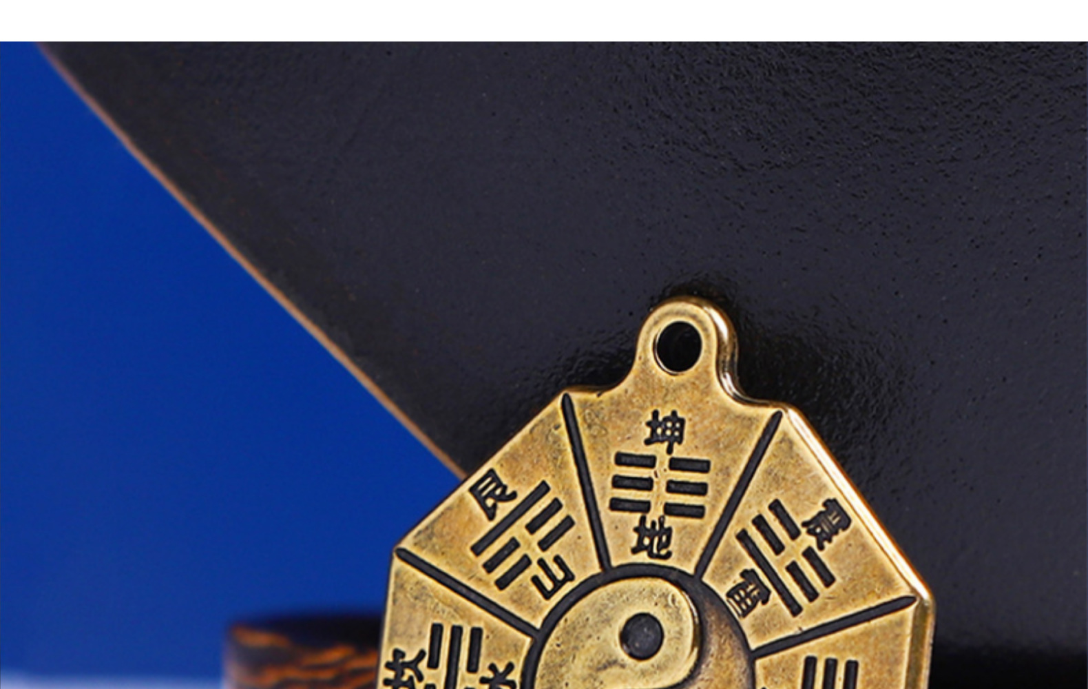 黄铜挂件太极八卦牌双面八卦辟邪小铜器男女汽车钥匙扣挂件小配饰