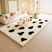 仿羊绒地毯简约现代客厅防滑地垫环保棉麻底沙发毯卧室床边毯脚垫