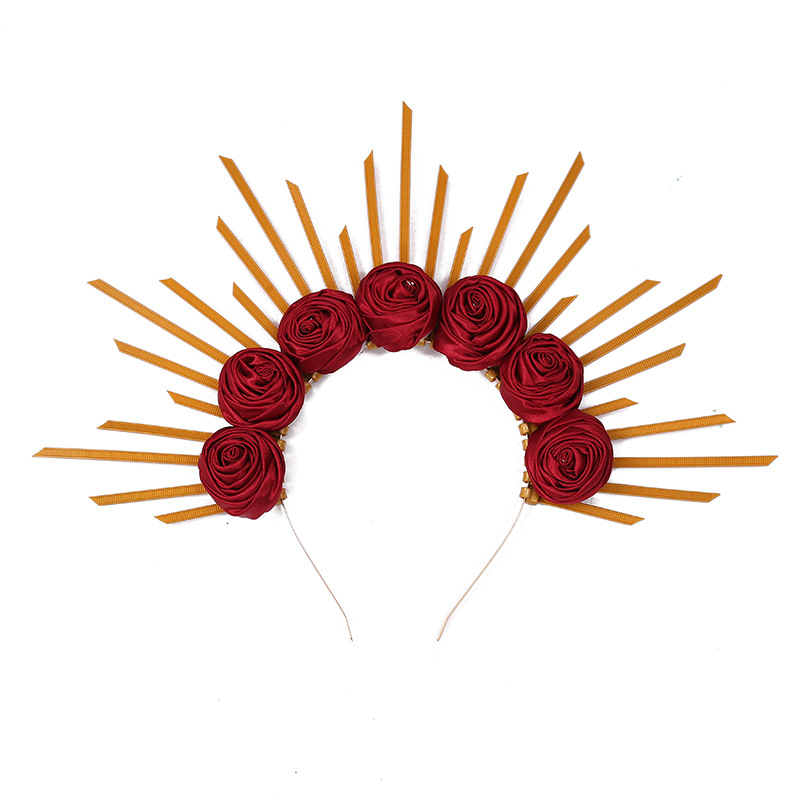 Goddess of Notre Dame Halo Headband Funny Exaggerated Crown Halloween Witch Dress up Hair Accessories