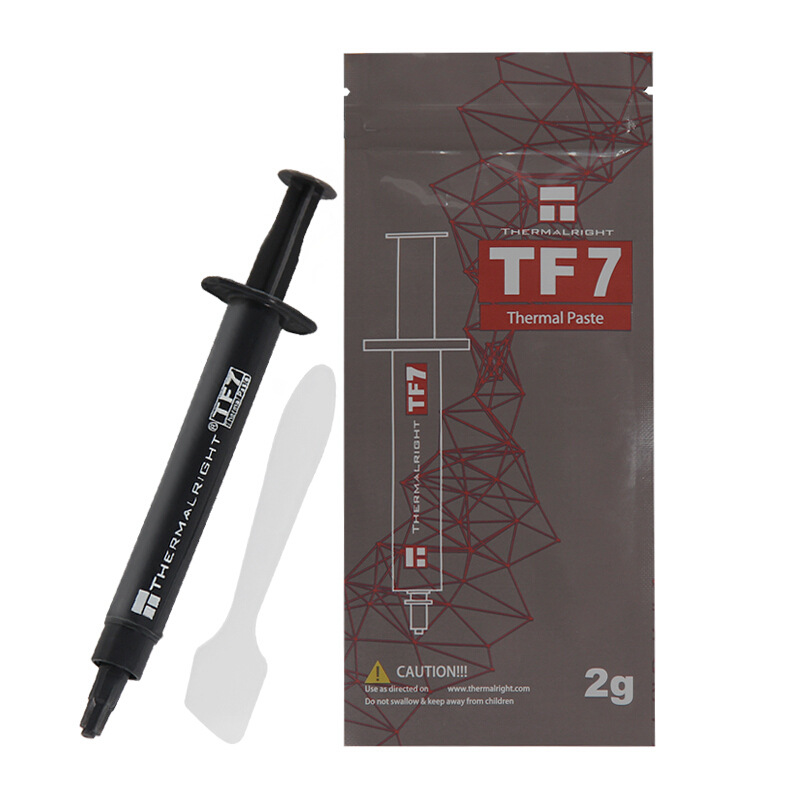 批发利民tf7长寿命大针筒2g导热硅脂 外贸跨境易涂绝缘灰色散热膏