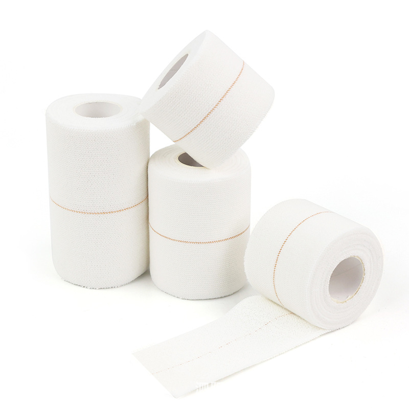 奥普康 皮肤膜泡沫棉 单粘绷带 黄线绷带人字纹 白细布运动胶带