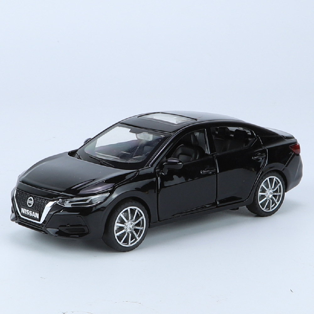 1/32日产轩逸仿真合金汽车模型声光回力儿童玩具男孩摆件批发礼品