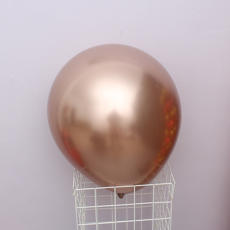 香槟金属色气球装饰商场活动乔迁开业儿童生日场景布置轻奢加