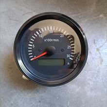 85mm发动机转速表时间表3000RPM 12v24v可调齿可调速比转速计时表